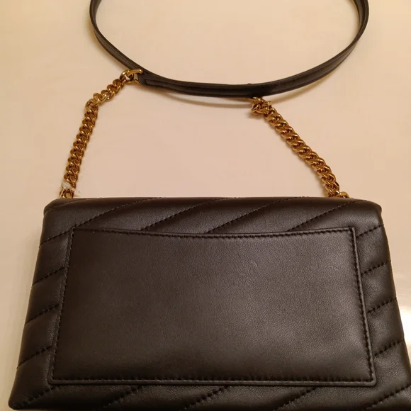 Tory Burch designer mini bags Kira Chevron Chain Wallet in Black mainTory Burch - Picture 4 of 13